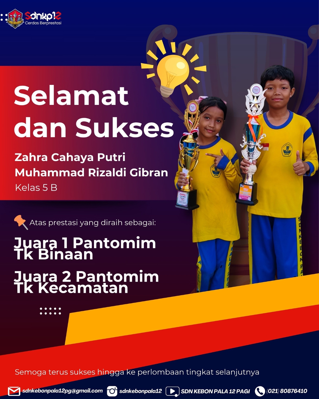 Juara Lomba Pantomim Tk Kecamatan