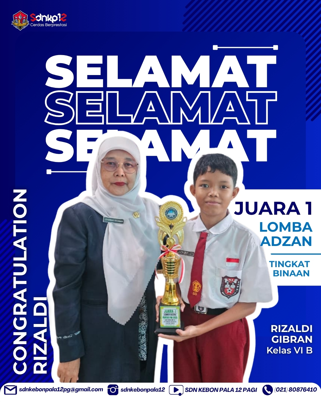 Juara 1 Lomba Adzan TK Binaan